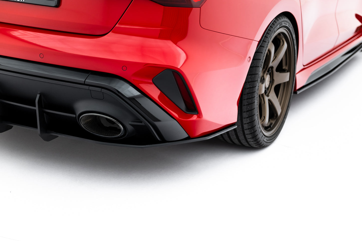 Street pro rear diffuser audi rs3 sedan 8y facelift