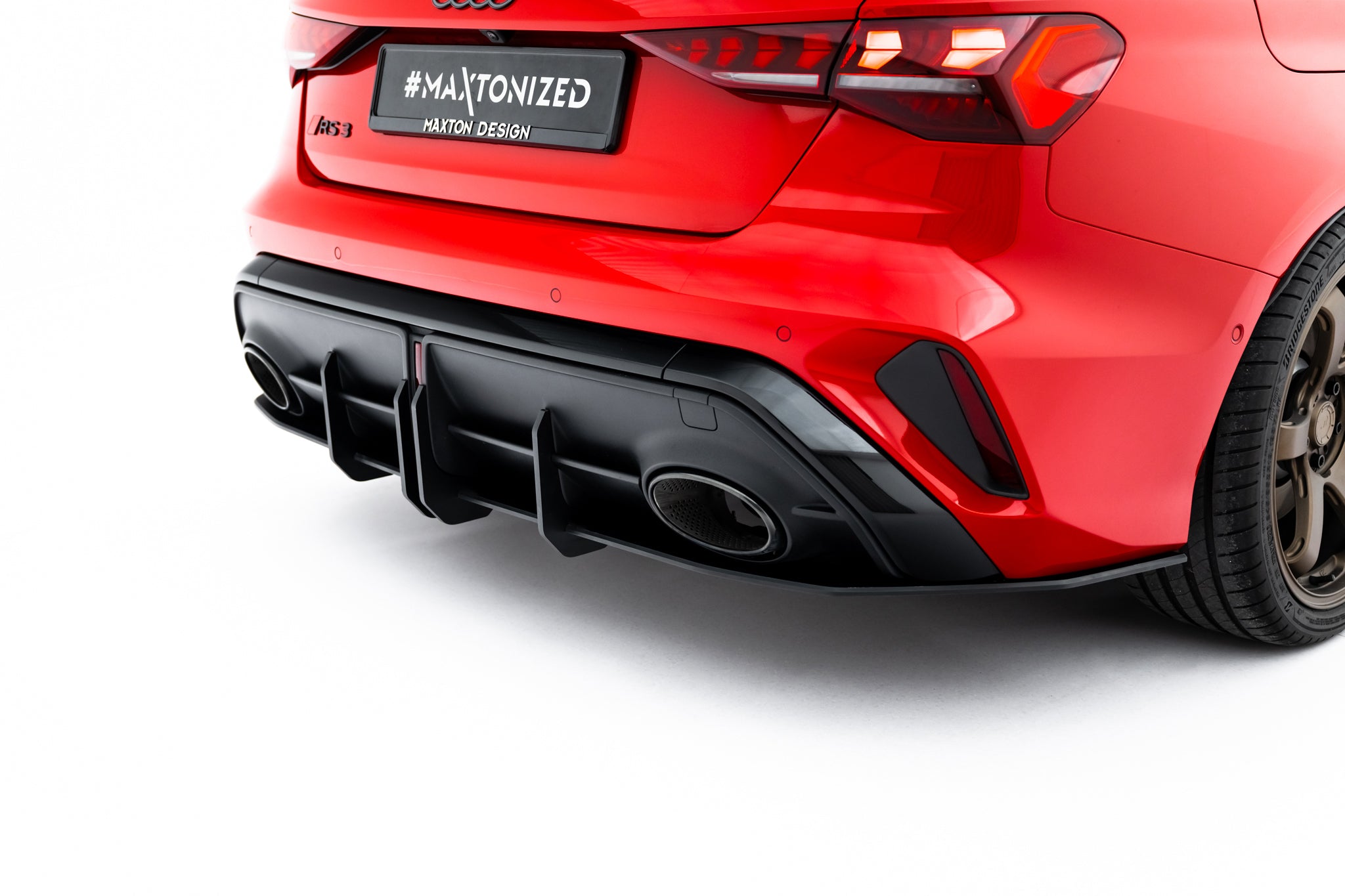 Street pro rear diffuser audi rs3 sedan 8y facelift