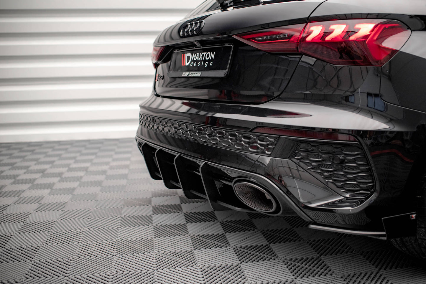 Street pro rear diffuser audi rs3 sportback 8y