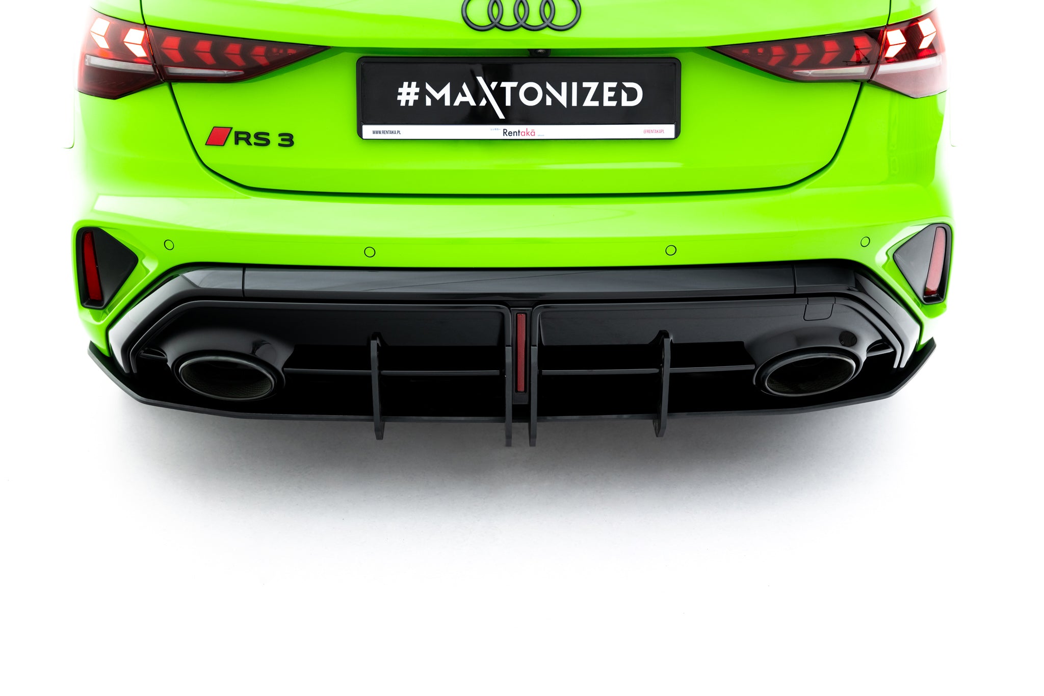 Street pro rear diffuser audi rs3 sportback 8y facelift
