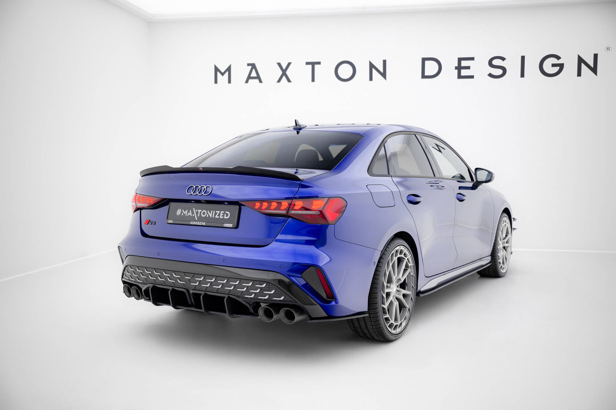 Street pro rear diffuser audi s3 sedan 8y facelift