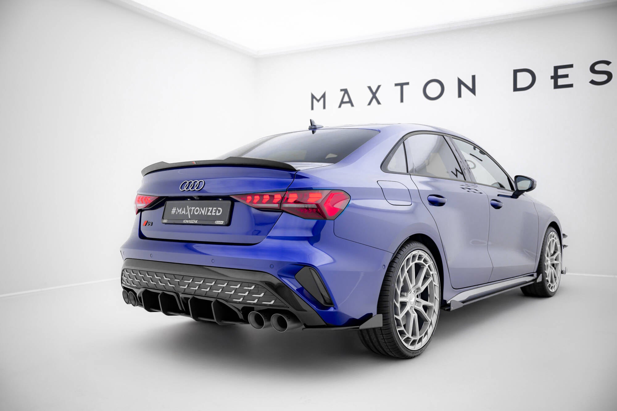 Street pro rear diffuser audi s3 sedan 8y facelift
