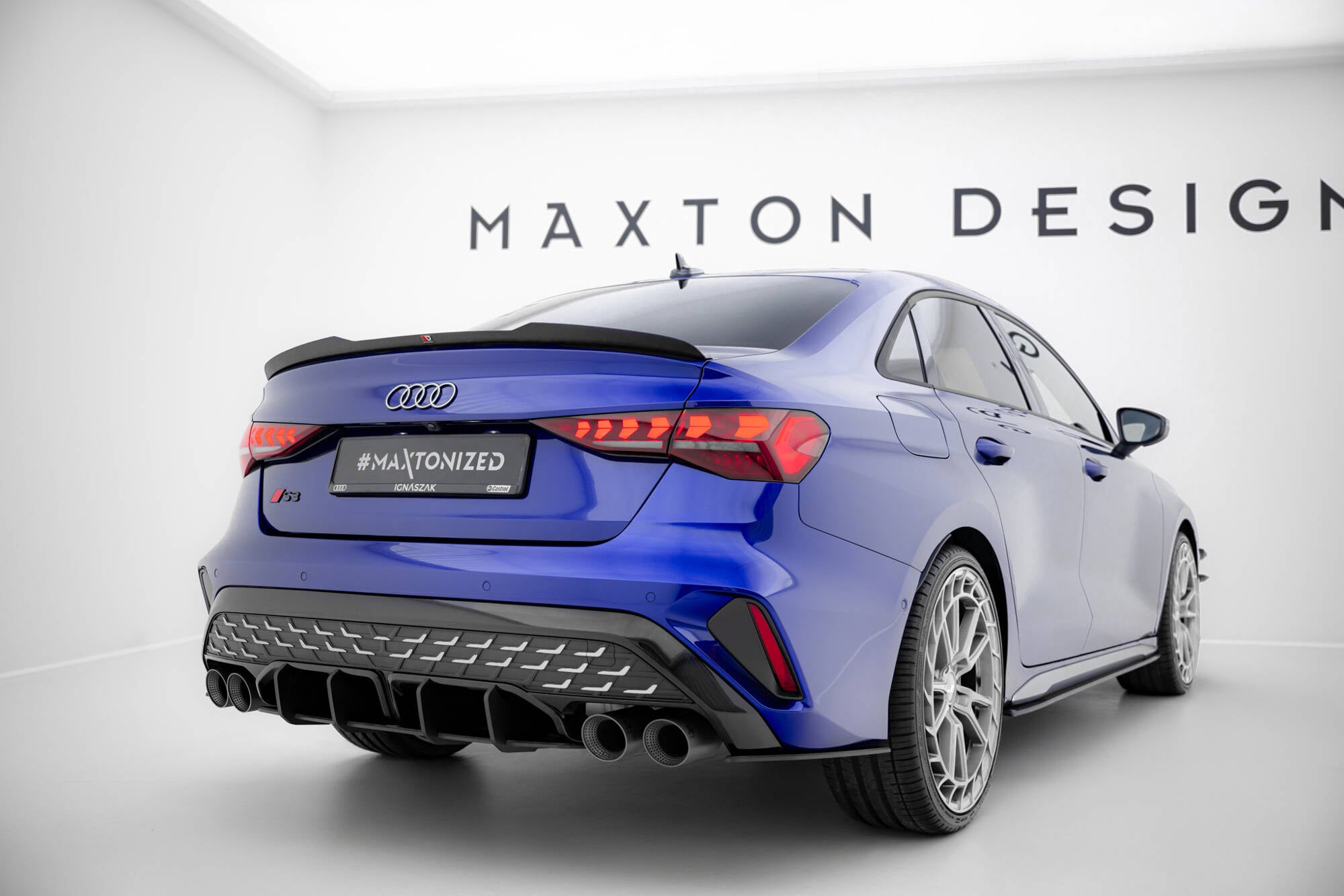 Street pro rear diffuser audi s3 sedan 8y facelift