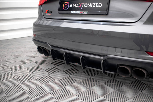 Street pro rear diffuser audi s3 sportback 8v facelift
