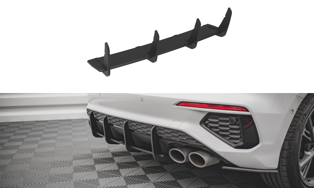 Street pro rear diffuser audi s3 sportback 8y