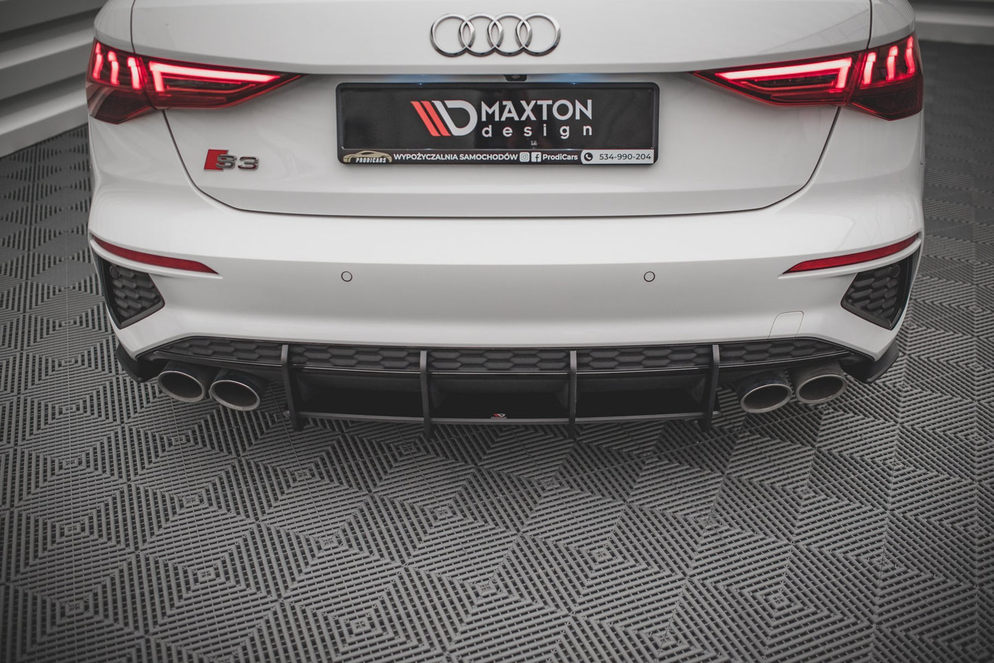 Street pro rear diffuser audi s3 sportback 8y