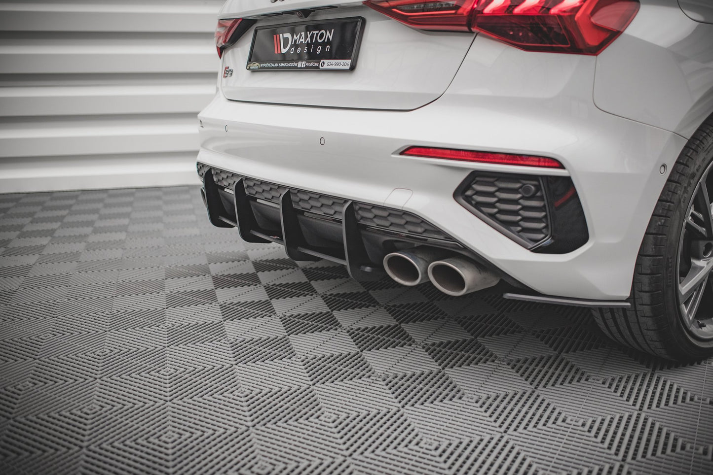 Street pro rear diffuser audi s3 sportback 8y
