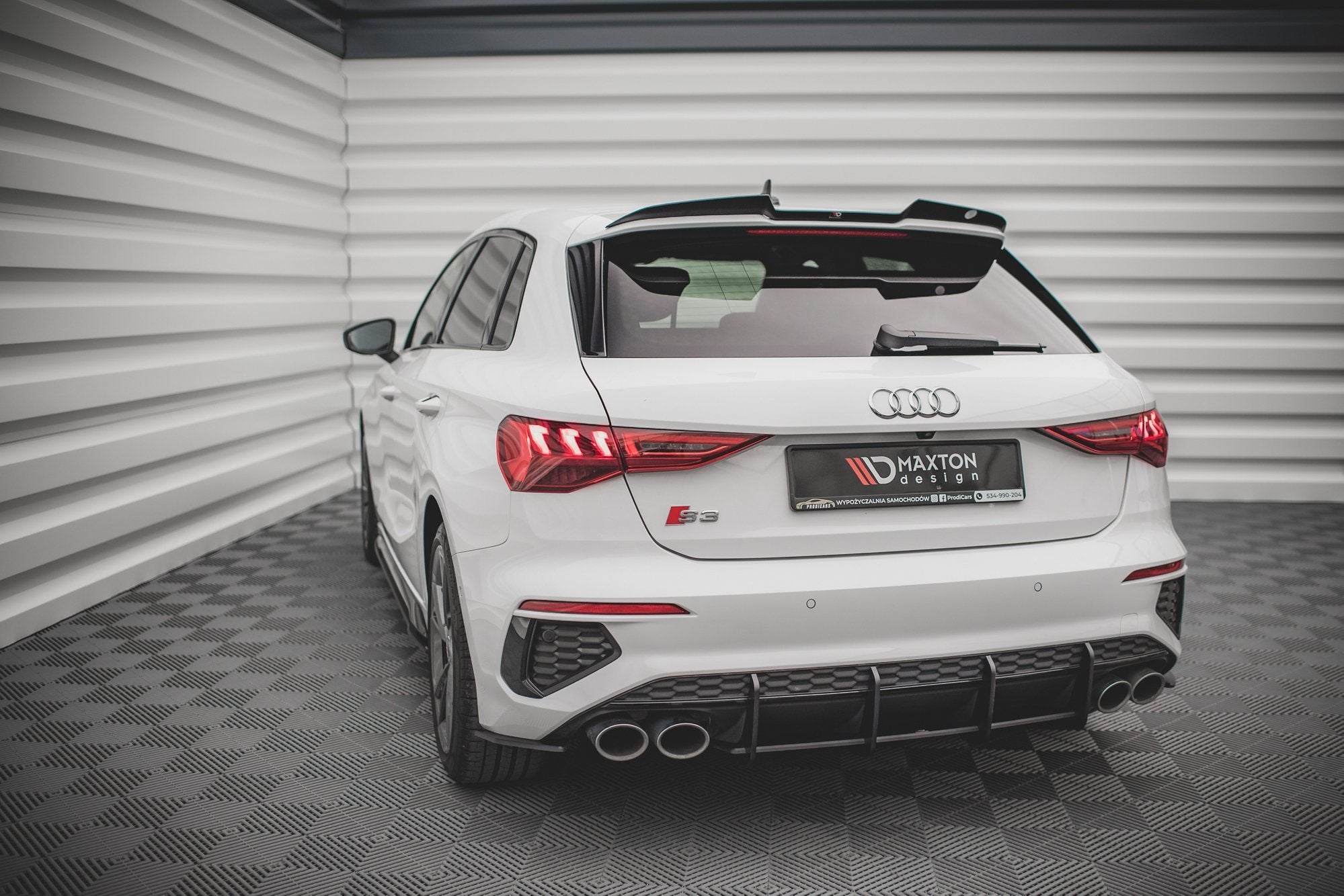 Street pro rear diffuser audi s3 sportback 8y