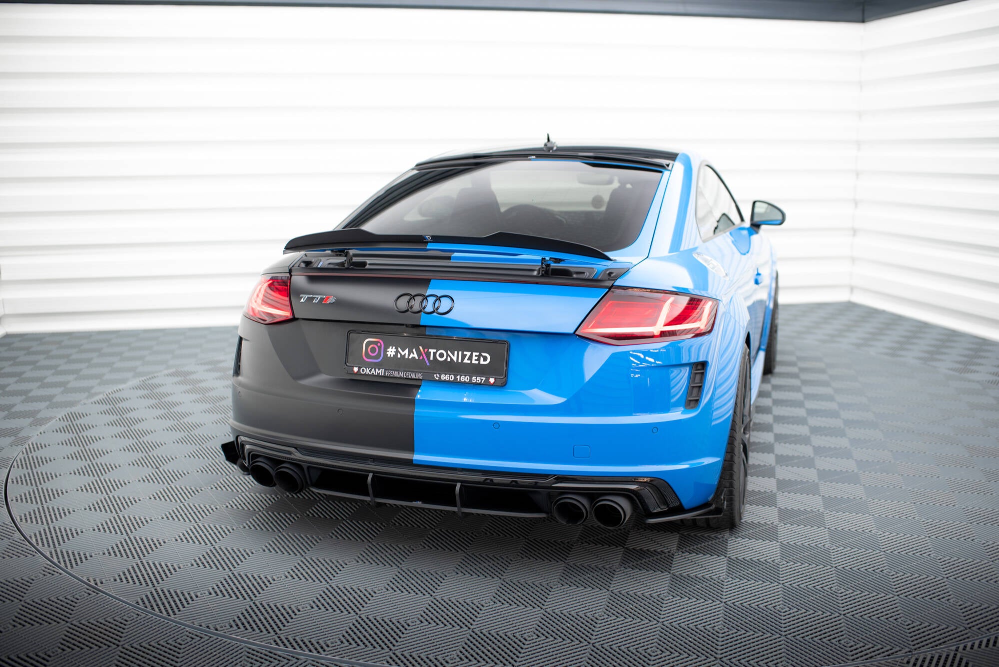 Street pro rear diffuser audi tt s 8s facelift