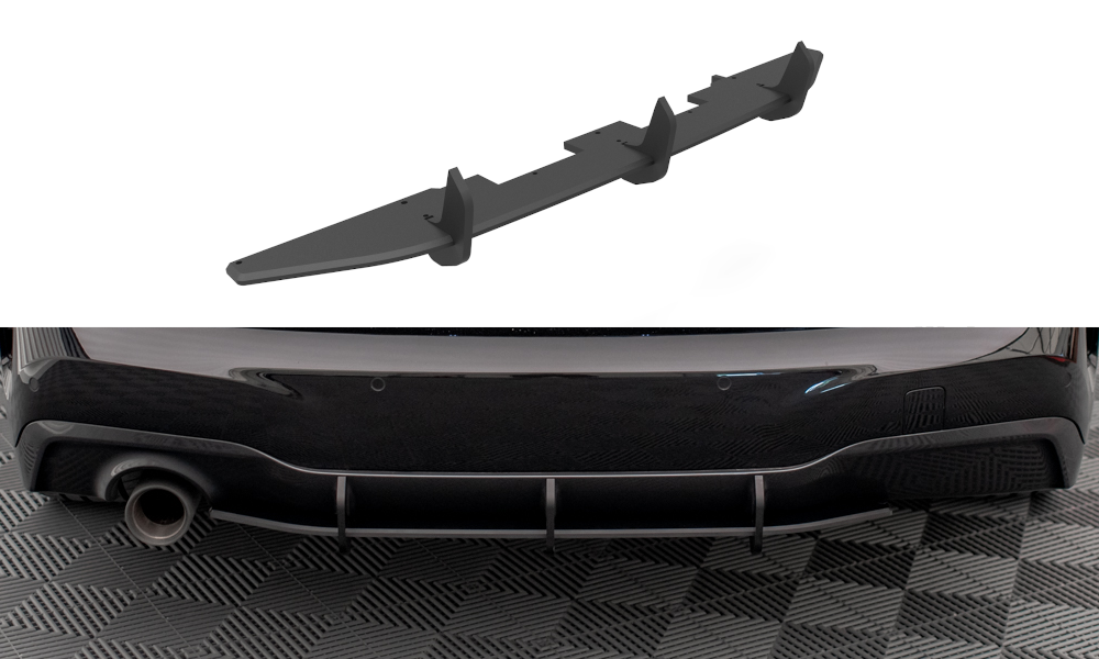 Street pro rear diffuser bmw 2 gran coupe m-pack f44