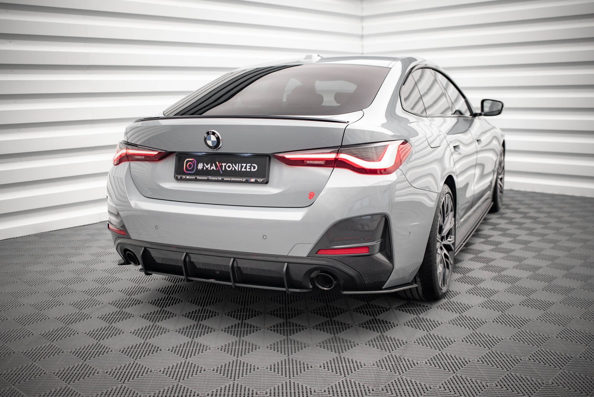 Street pro rear diffuser bmw 4 gran coupe m-pack g26