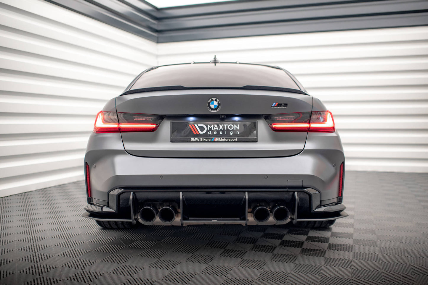 Street pro rear diffuser bmw m3 sedan / touring g80 / g81