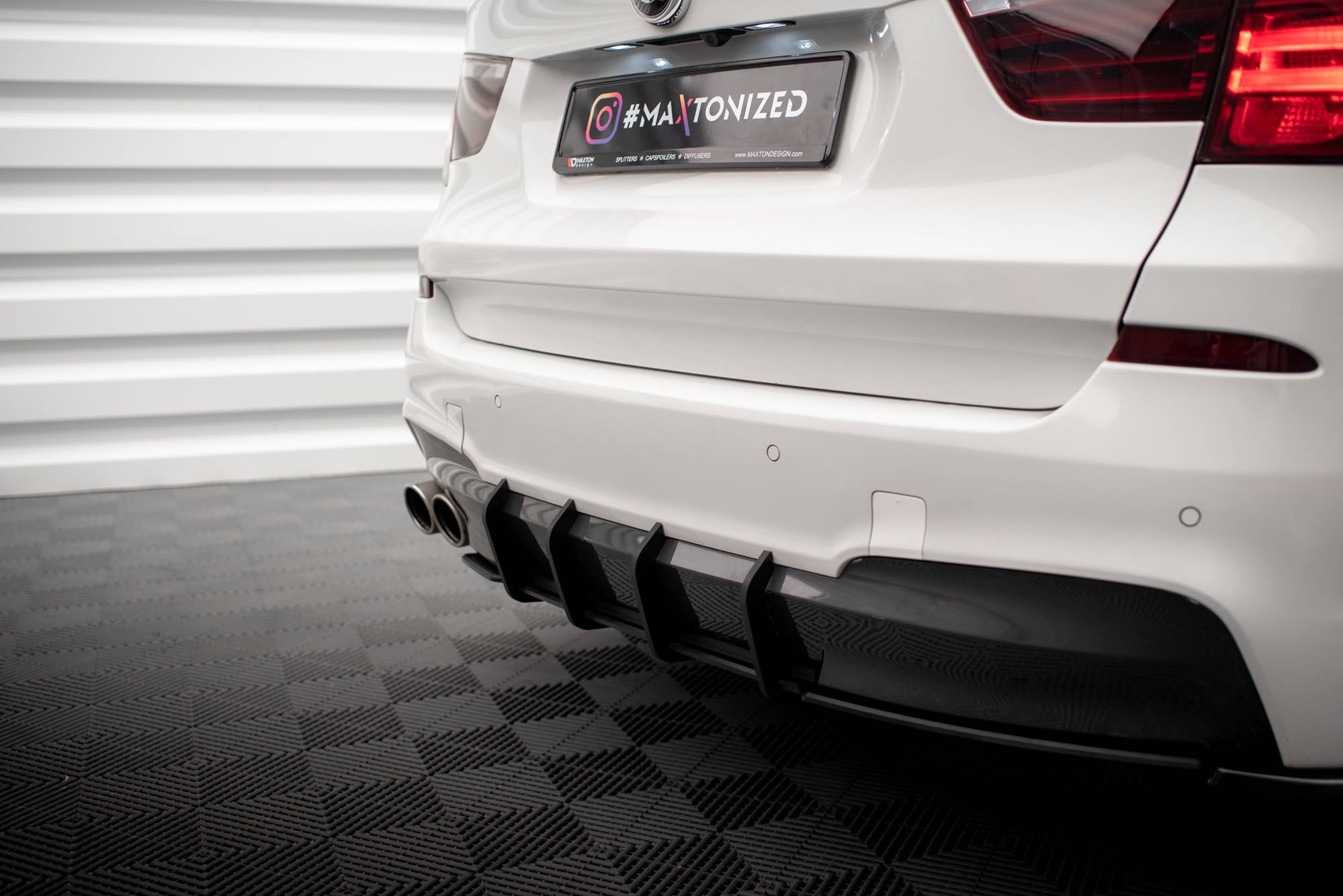 Street pro rear diffuser bmw x3 m-pack f25