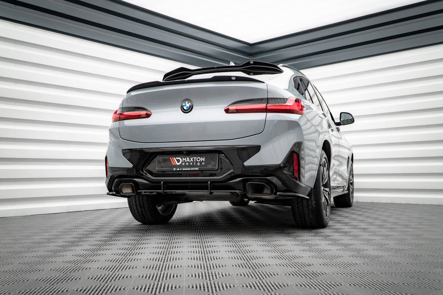 Street pro rear diffuser bmw x4 m-pack g02 facelift
