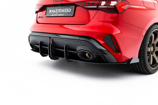 Street pro rear diffuser + flaps audi rs3 sedan 8y facelift