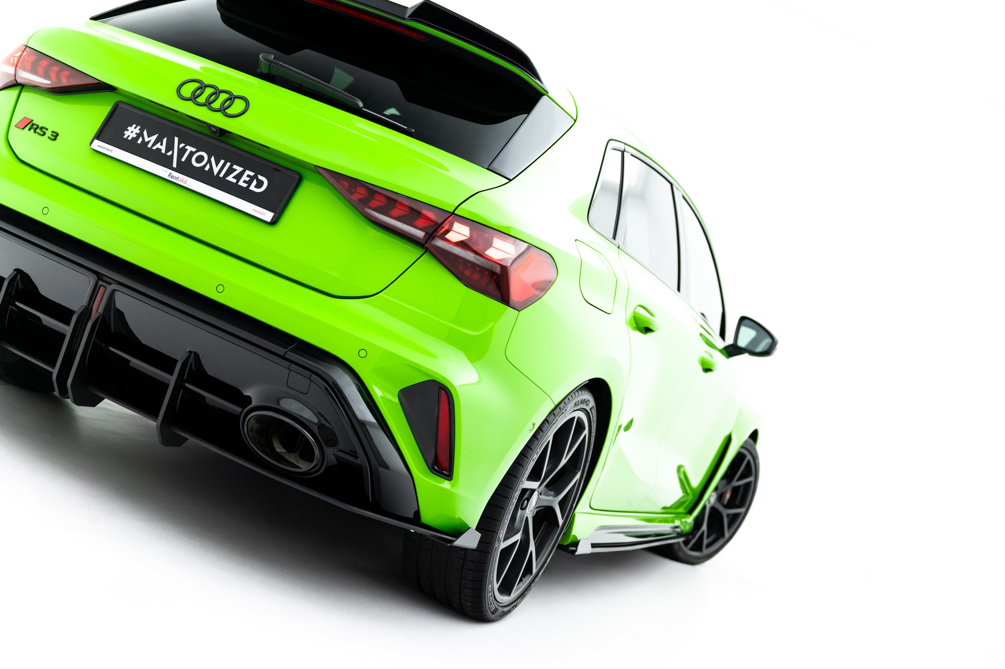 Street pro rear diffuser + flaps audi rs3 sportback 8y facelift