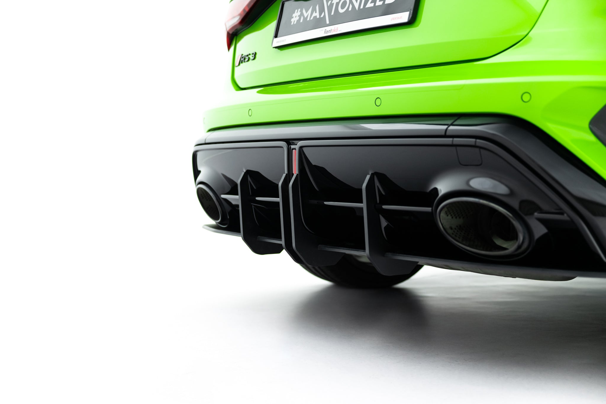 Street Pro bagdiffusor + klapper Audi RS3 Sportback 8y facelift