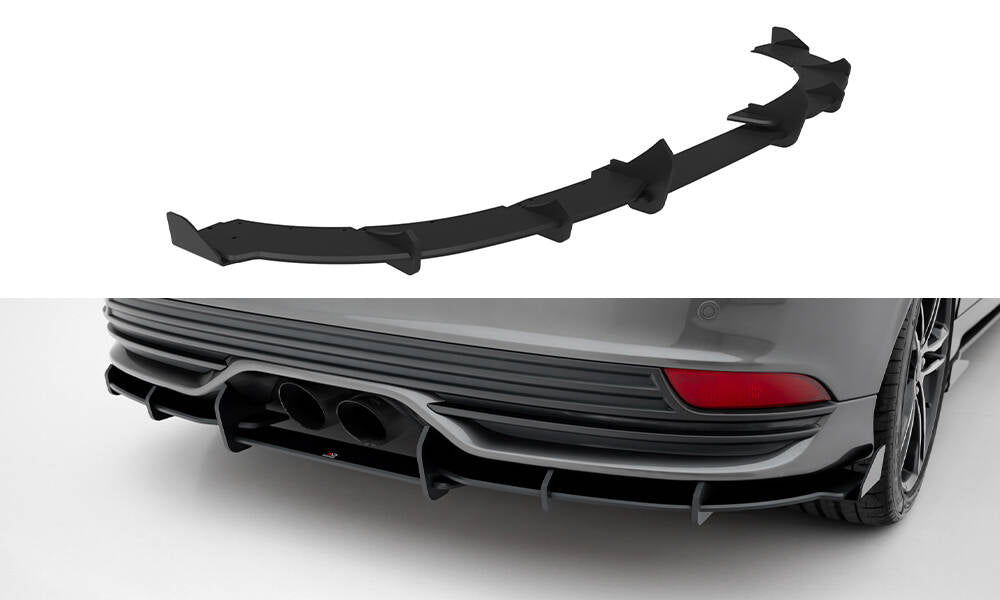 Street pro rear diffuser + flaps ford focus st mk3 facelift