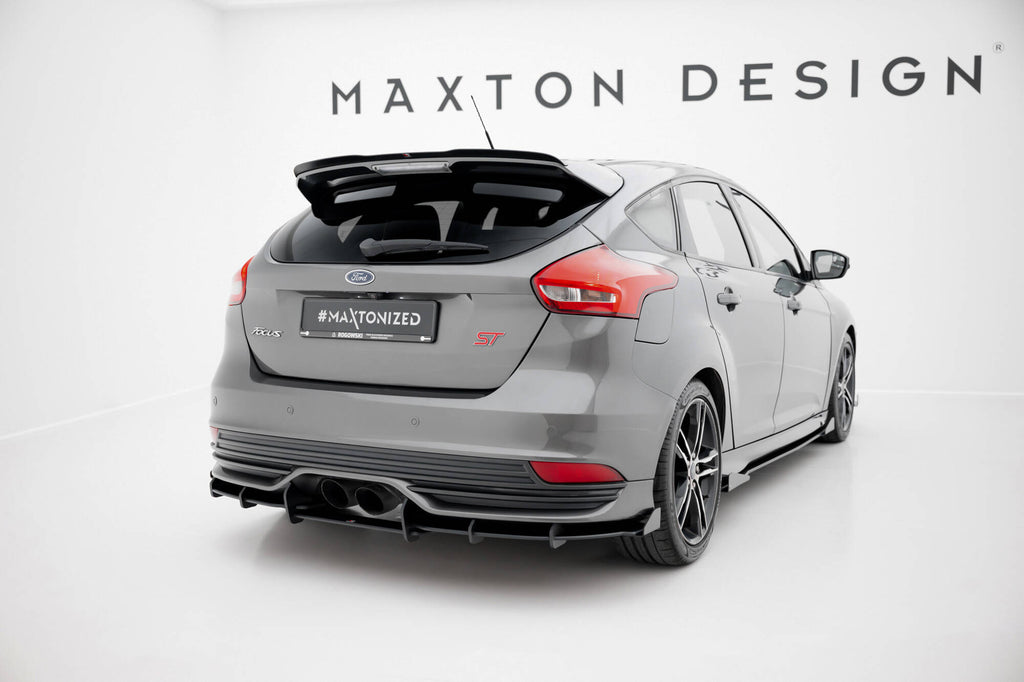 Street pro rear diffuser + flaps ford focus st mk3 facelift
