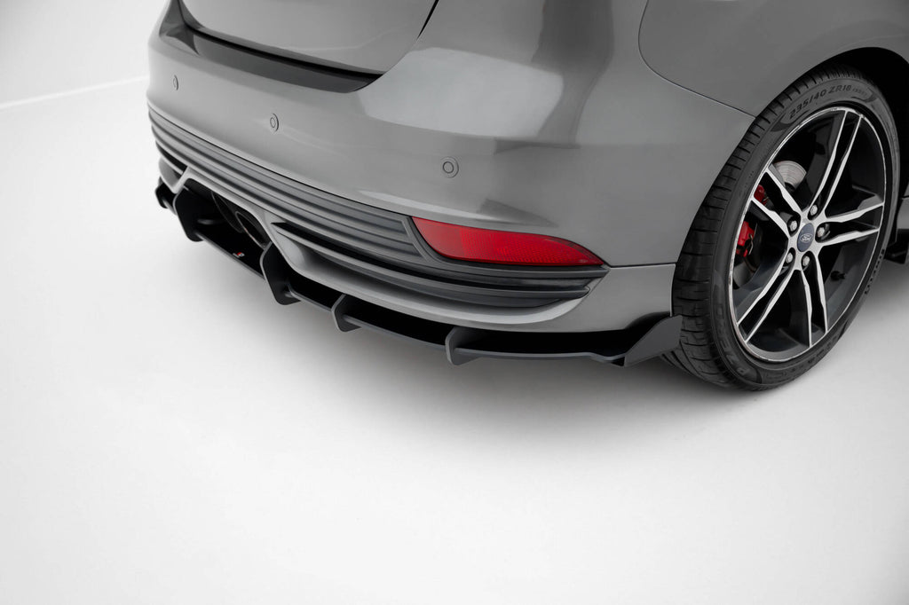 Street pro rear diffuser + flaps ford focus st mk3 facelift