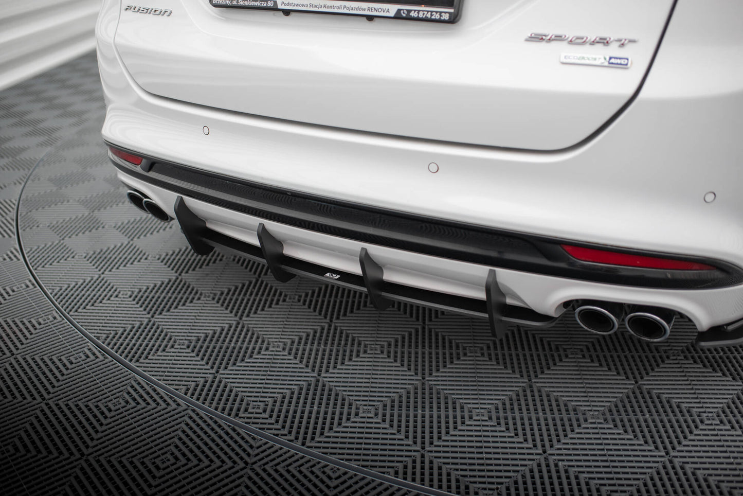 Street pro rear diffuser ford mondeo sport mk5 facelift / fusion sport mk2 facelift
