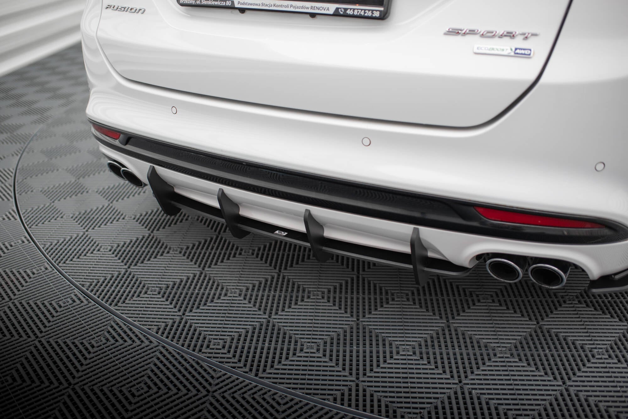 Street pro rear diffuser ford mondeo sport mk5 facelift / fusion sport mk2 facelift