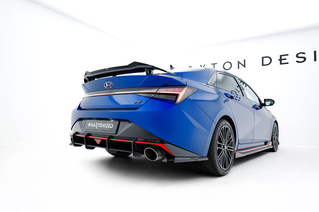 Street pro rear diffuser hyundai elantra n mk7