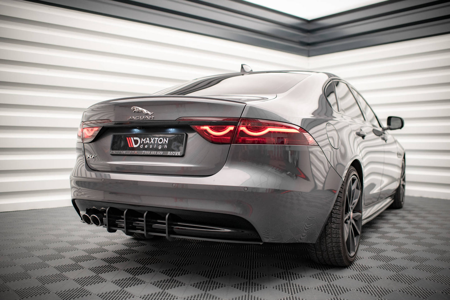Street pro rear diffuser jaguar xf r-sport mk2