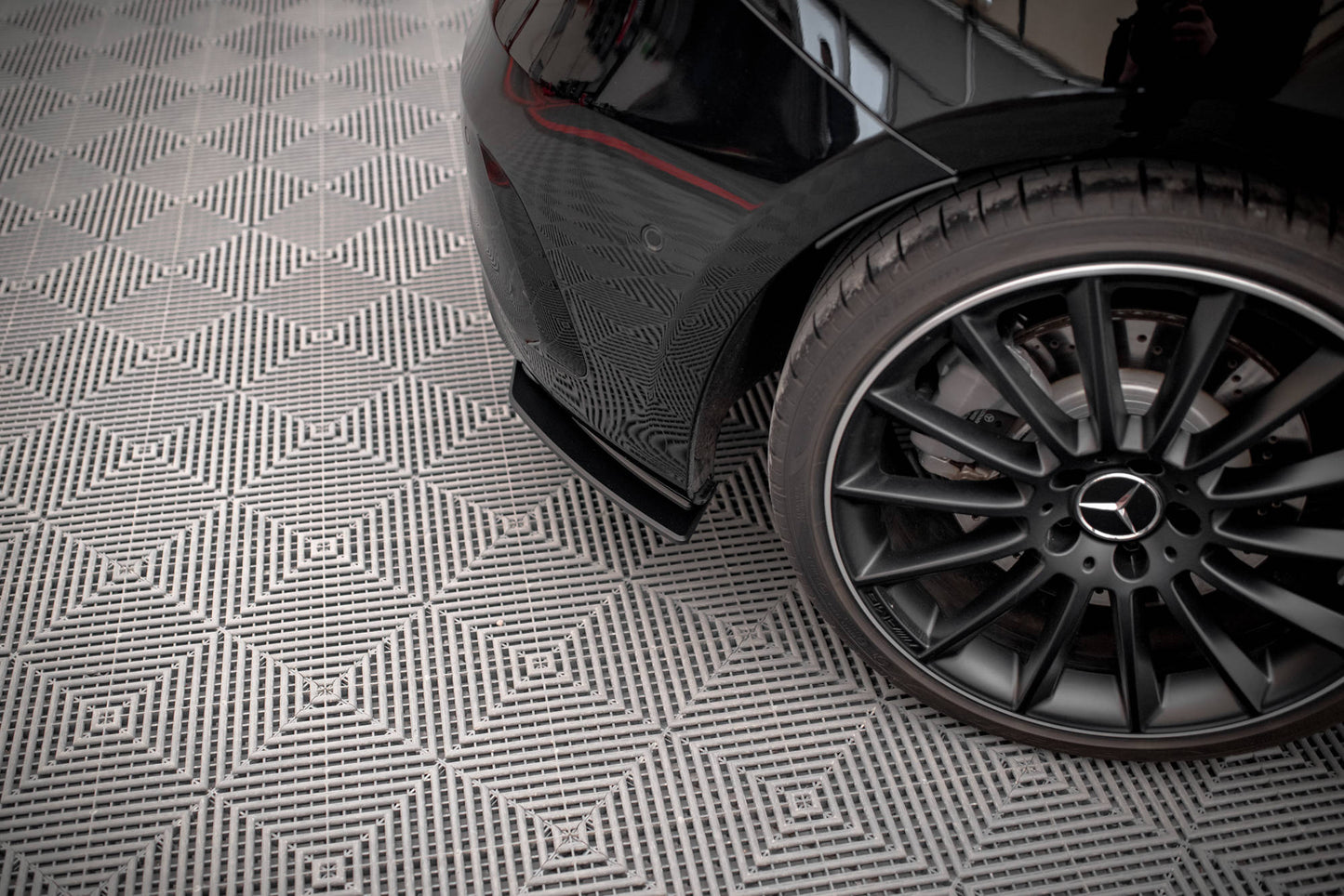 Street pro rear diffuser mercedes a35 amg hatchback aero pack w177