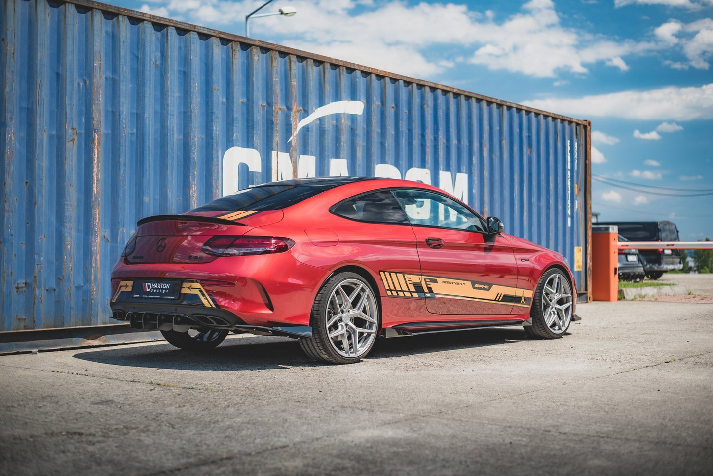 Street pro rear diffuser mercedes-amg c43 coupe c205