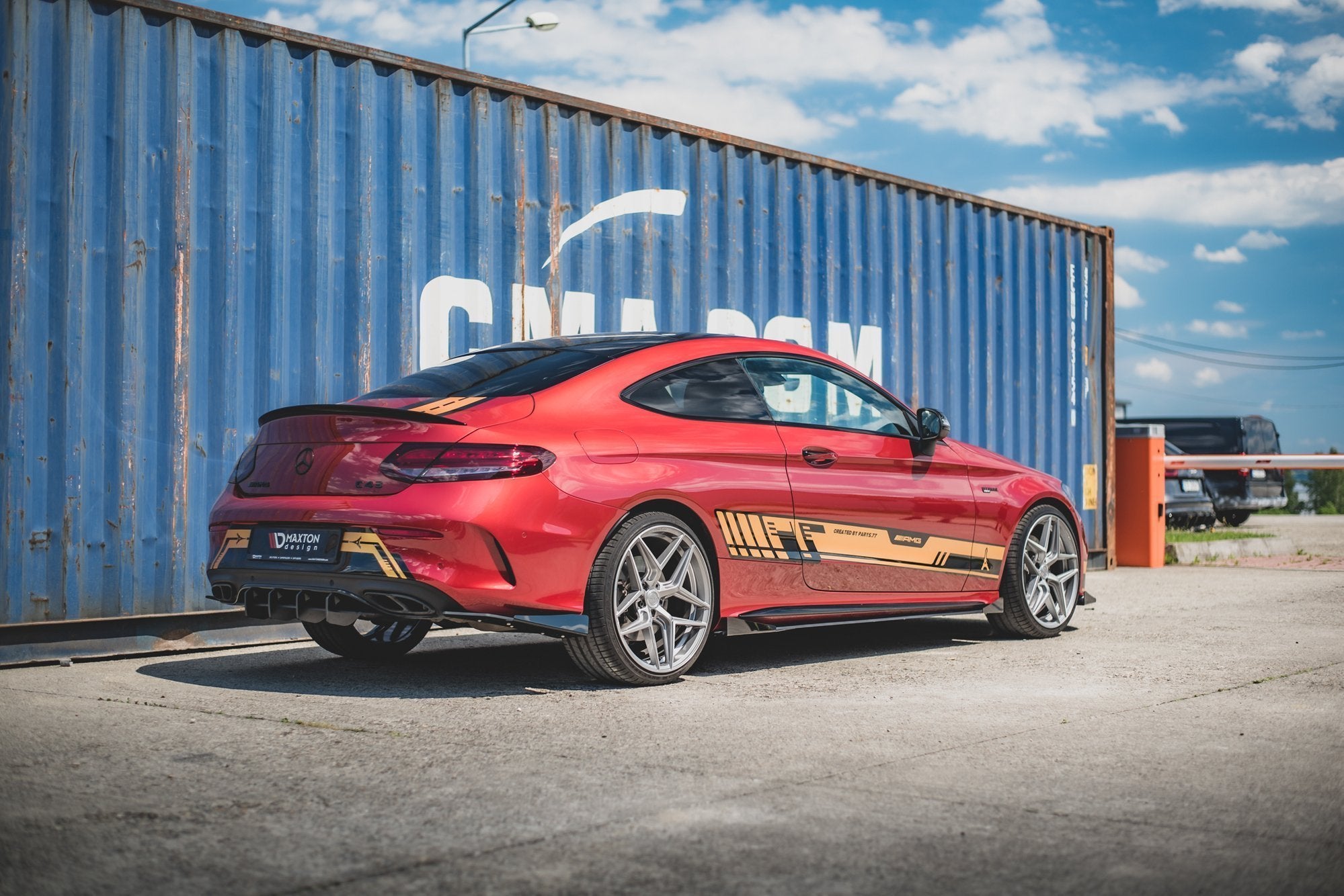 Street pro rear diffuser mercedes-amg c43 coupe c205