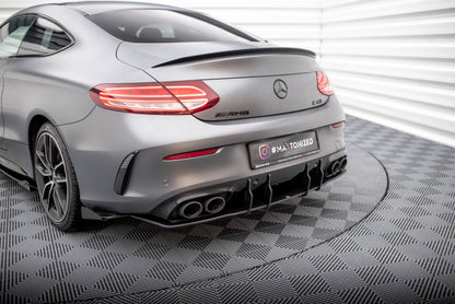 Street pro rear diffuser mercedes-amg c43 coupe / cabrio c205  facelift / a205 facelift