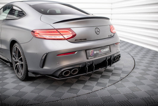 Street pro rear diffuser mercedes-amg c43 coupe / cabrio c205  facelift / a205 facelift