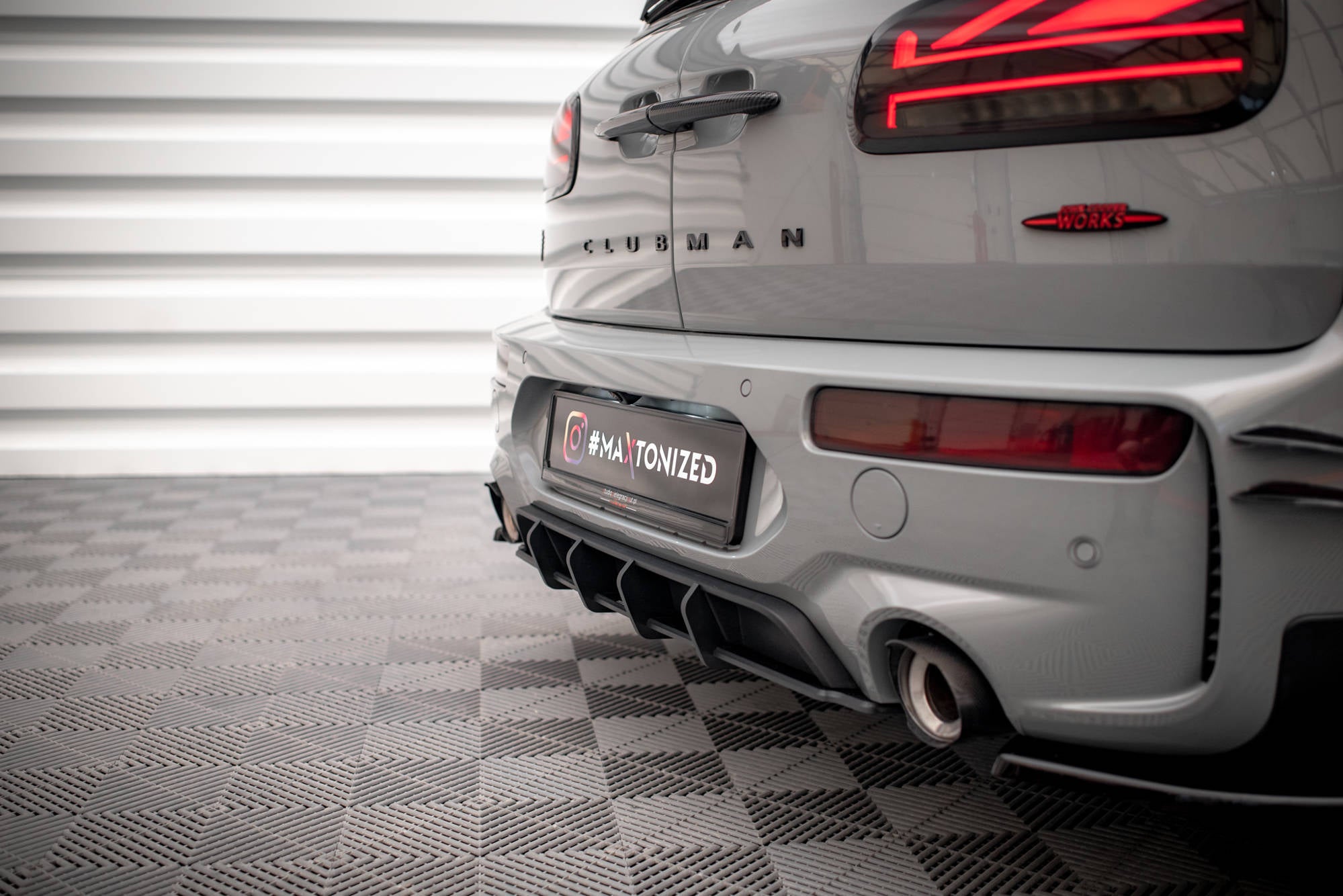 Street pro rear diffuser mini cooper clubman john cooper works f54 facelift