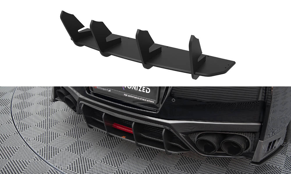 Street pro rear diffuser nissan gtr r35 facelift