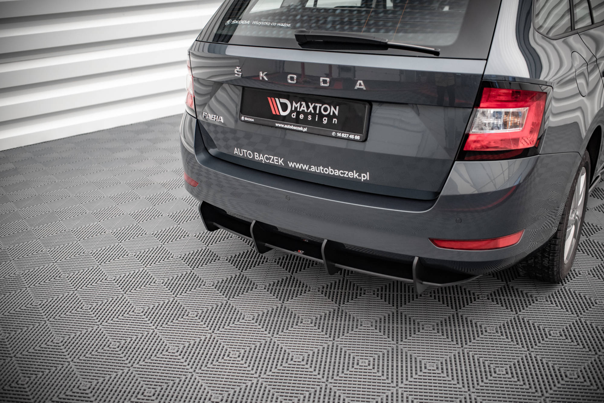 Street pro bakre diffuser skoda fabia combi mk3 ansiktsløftning