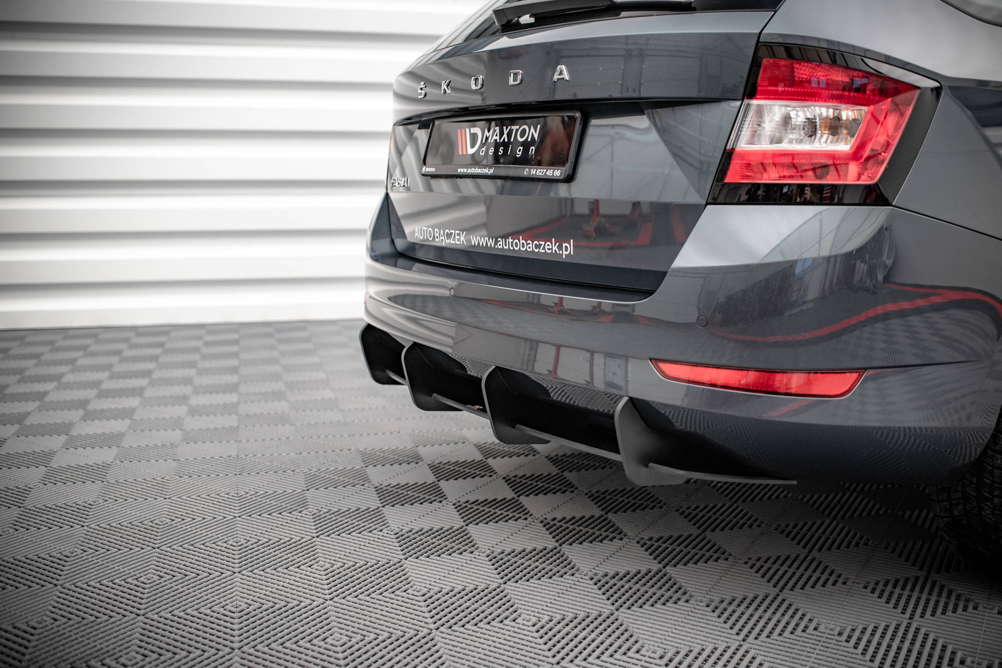 Street pro bakre diffuser skoda fabia combi mk3 ansiktsløftning