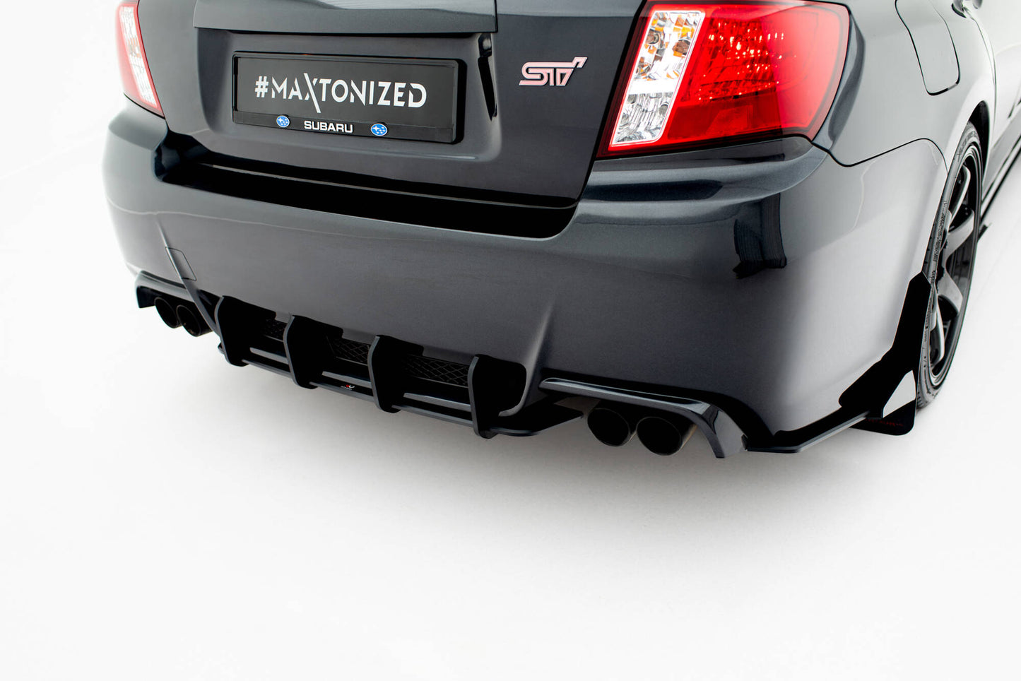 Street pro rear diffuser subaru impreza wrx sti mk3 facelift