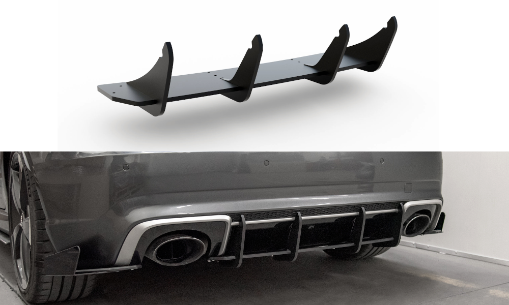 Street pro rear diffuser v.1 audi rs3 8v sportback