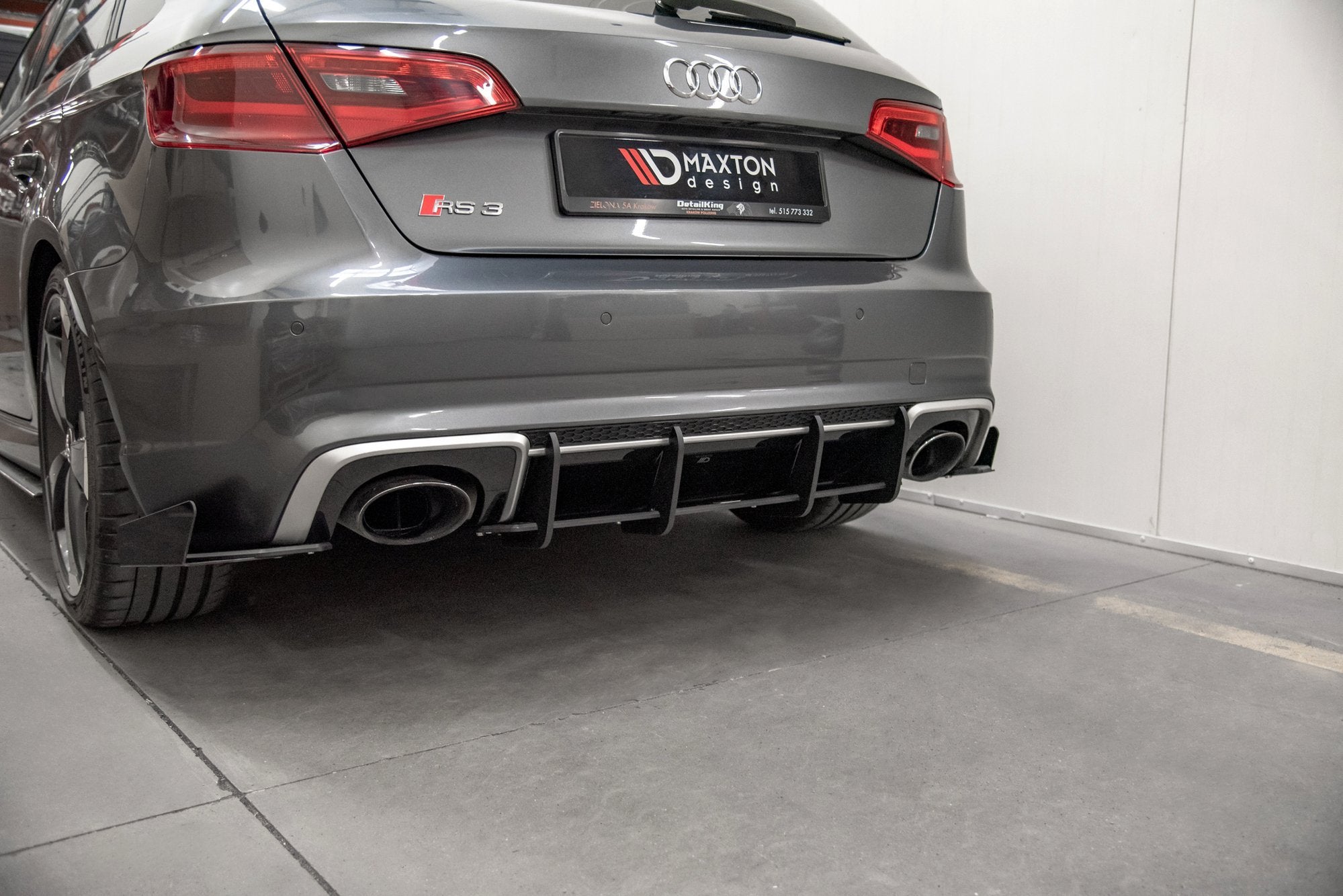 Street pro rear diffuser v.1 audi rs3 8v sportback