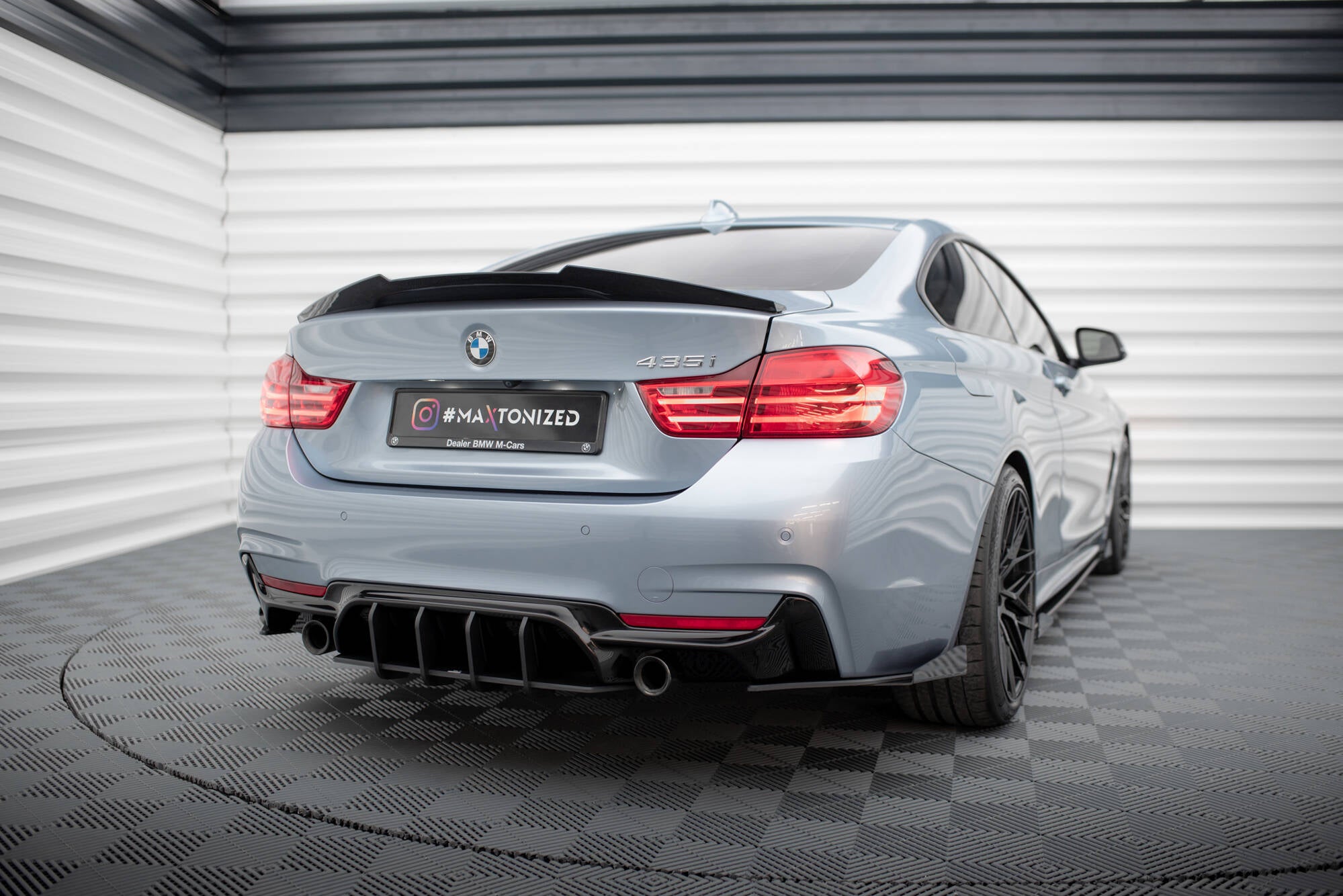 Street pro rear diffuser v.1 bmw 4 coupe / cabrio / gran coupe m-pack f32 / f33 /  f36
