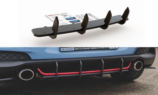 Street pro rear diffuser v.1 hyundai i30 n mk3 hatchback