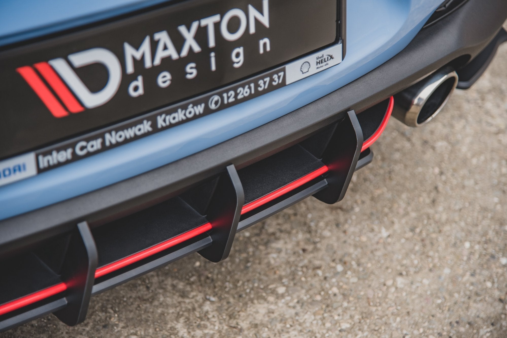Street pro rear diffuser v.1 hyundai i30 n mk3 hatchback