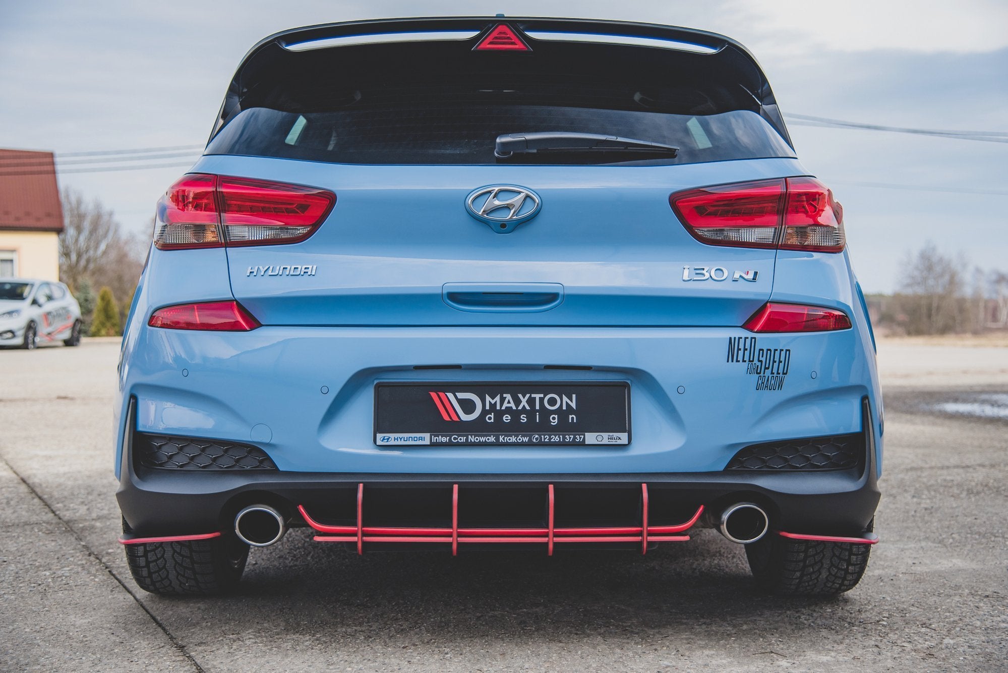 Street pro rear diffuser v.1 hyundai i30 n mk3 hatchback