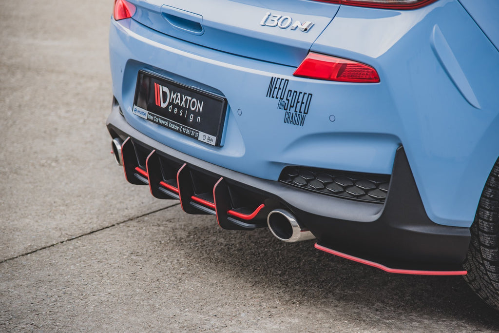 Street pro rear diffuser v.1 hyundai i30 n mk3 hatchback