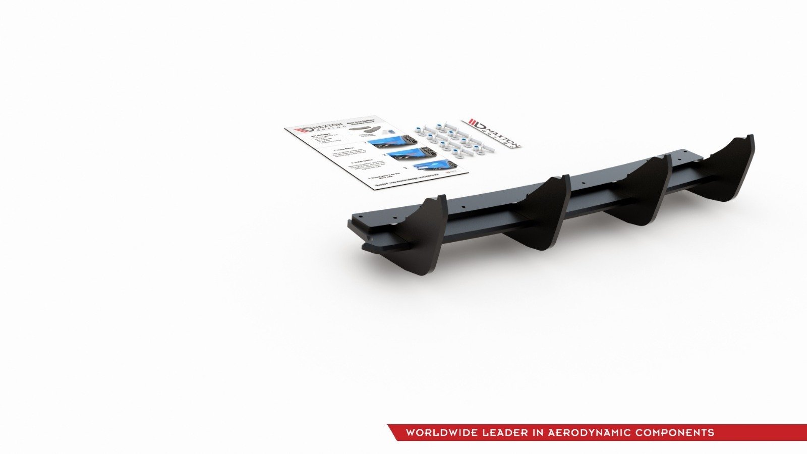 Street pro rear diffuser v.1 vw golf 7 gti
