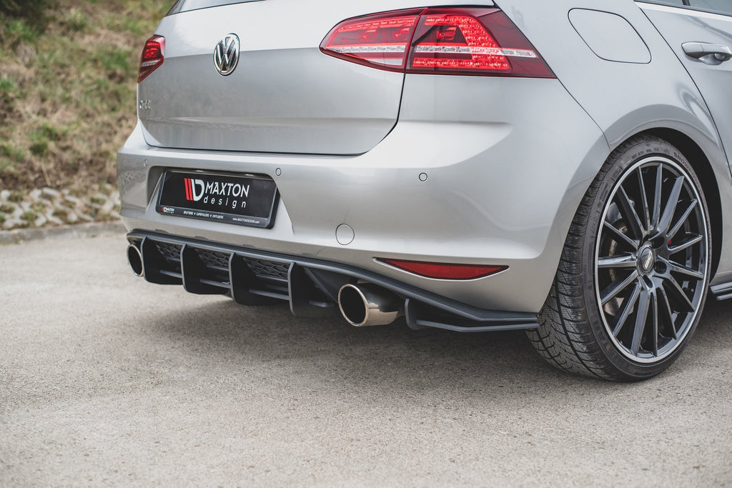 Street pro rear diffuser v.1 vw golf 7 gti