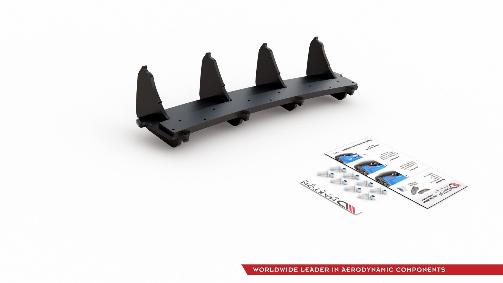 Street pro rear diffuser v.1 vw golf 7 gti