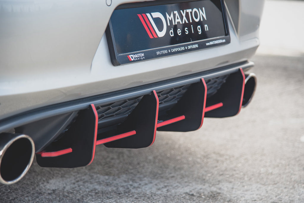 Street pro rear diffuser v.1 vw golf 7 gti