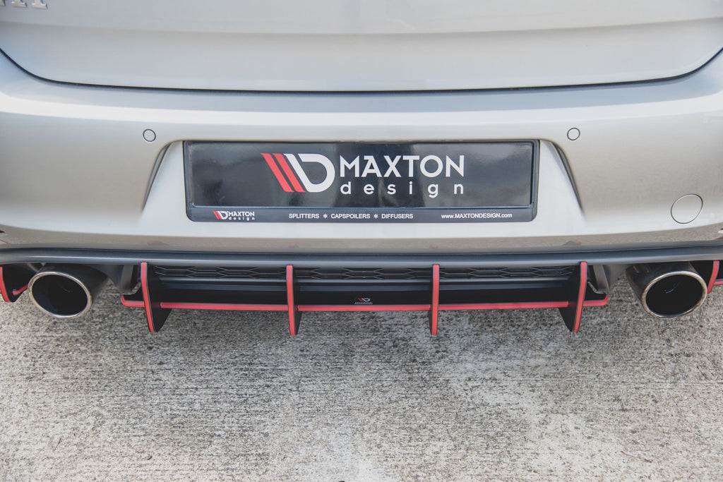 Street pro rear diffuser v.1 vw golf 7 gti